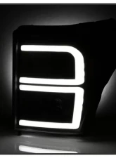 Xtune Black Light Tube DRL Projector Headlights Ford F250 | F350 | F450 Super Duty 2011-2016                                     - PRO-JH-FF25011-LBBRL-BK - Image 7