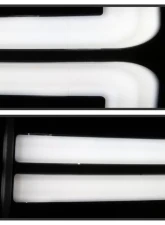 Xtune Black Light Tube DRL Projector Headlights Ford F250 | F350 | F450 Super Duty 2011-2016                                     - PRO-JH-FF25011-LBBRL-BK - Image 8