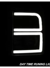 Xtune Black Light Tube DRL Projector Headlights Ford F250 | F350 | F450 Super Duty 2011-2016                                     - PRO-JH-FF25011-LBBRL-BK - Image 10