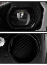 Xtune Black Full LED Headlights with LED Light Bar Ford Focus 2015-2018                                     - PRO-JH-FFOC15-FLED-BK - Image 3