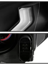 Xtune Black Full LED Headlights with LED Light Bar Ford Focus 2015-2018                                     - PRO-JH-FFOC15-FLED-BK - Image 5