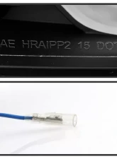 Xtune Black Full LED Headlights with LED Light Bar Ford Focus 2015-2018                                     - PRO-JH-FFOC15-FLED-BK - Image 7