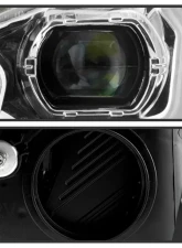 Xtune Chrome Full LED Headlights with LED Light Bar Ford Focus 2015-2018                                     - PRO-JH-FFOC15-FLED-C - Image 3