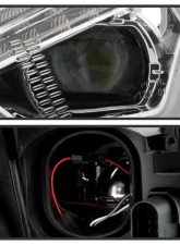 Xtune Chrome Full LED Headlights with LED Light Bar Ford Focus 2015-2018                                     - PRO-JH-FFOC15-FLED-C - Image 4