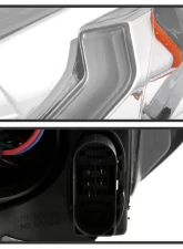 Xtune Chrome Full LED Headlights with LED Light Bar Ford Focus 2015-2018                                     - PRO-JH-FFOC15-FLED-C - Image 5