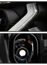 Xtune Black DRL LED Light Bar Projector Headlights Ford Focus 2015-2018                                     - PRO-JH-FFOC15-LB-BK - Image 4