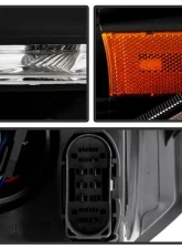 Xtune Black DRL LED Light Bar Projector Headlights Ford Focus 2015-2018                                     - PRO-JH-FFOC15-LB-BK - Image 5