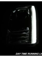 Xtune Chrome Light Bar DRL Projector Headlights Ford Fusion 2006-2009                                     - PRO-JH-FFU06-LB-C - Image 10