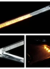 Xtune Black Light Tube DRL Halogen Projector Headlights Ford Fusion 2013-2016                                     - PRO-JH-FFU13-LB-BK - Image 8