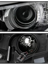 Xtune Black Halogen Projector Headlight Set Ford Fusion 2013-2016                                     - PRO-JH-FFUS13-AM-BK - Image 2