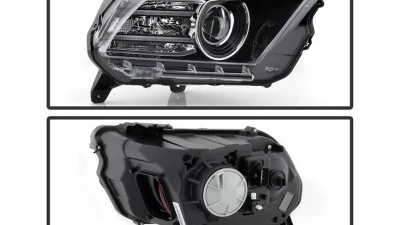 Xtune OE Right Passenger Side Xenon OE Projector Headlights Ford Mustang 2013-2014                                     - PRO-JH-FM13-HID-OE-R - Image 2