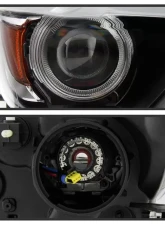 Xtune OE Right Passenger Side Xenon HID LED DRL Projector Headlights Ford Mustang 2015-2017                                     - PRO-JH-FM15-HID-OE-R - Image 3