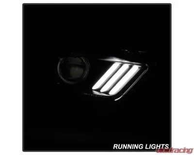 Xtune OE Right Passenger Side Xenon HID LED DRL Projector Headlights Ford Mustang 2015-2017 - PRO-JH-FM15-HID-OE-R