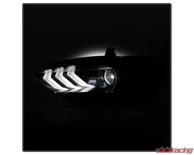 Xtune OE Left Driver Side Full LED Projector Headlight Ford Mustang 2018-2020 - PRO-JH-FM18-LED-OE-L