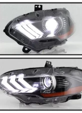 Xtune OE Left Driver Side Full LED Projector Headlight Ford Mustang 2018-2020                                     - PRO-JH-FM18-LED-OE-L - Image 9