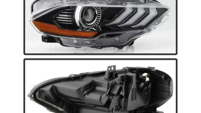 Xtune OE Right Passenger Side Full LED Projector Headlight Ford Mustang 2018-2020                                     - PRO-JH-FM18-LED-OE-R - Image 2