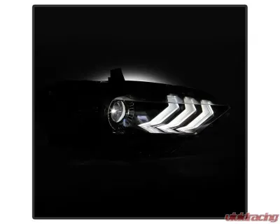 Xtune OE Right Passenger Side Full LED Projector Headlight Ford Mustang 2018-2020 - PRO-JH-FM18-LED-OE-R