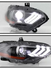 Xtune OE Right Passenger Side Full LED Projector Headlight Ford Mustang 2018-2020                                     - PRO-JH-FM18-LED-OE-R - Image 9