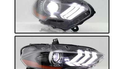 Xtune OE Right Passenger Side Full LED Projector Headlight Ford Mustang 2018-2020                                     - PRO-JH-FM18-LED-OE-R - Image 9