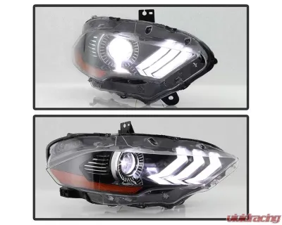 Xtune OE Right Passenger Side Full LED Projector Headlight Ford Mustang 2018-2020 - PRO-JH-FM18-LED-OE-R