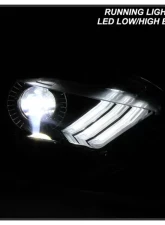 Xtune OE Right Passenger Side Full LED Projector Headlight Ford Mustang 2018-2020                                     - PRO-JH-FM18-LED-OE-R - Image 10