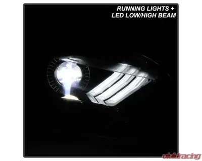 Xtune OE Right Passenger Side Full LED Projector Headlight Ford Mustang 2018-2020 - PRO-JH-FM18-LED-OE-R