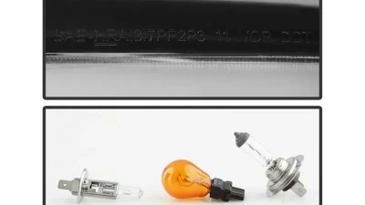 Xtune Black Smoked Light Bar DRL Projector Headlights Ford F250 | F350 | F450 Super Duty 2011-2016                                     - PRO-JH-FS11-LBBRL-BSM - Image 6