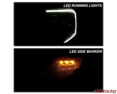 Xtune OE Left Driver Side LED Projector Headlights GMC Terrain 2018-2022 - PRO-JH-GTE18-FLED-OE-L