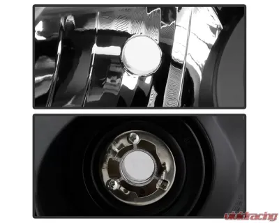 Xtune Black LED Blue Start / Sequential Signal DRL Projector Headlights Honda Accord 4Dr 2013-2015 - PRO-JH-HA14-4D-SLED-BK