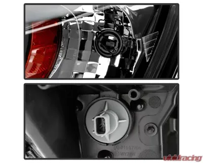 Xtune Black LED Blue Start / Sequential Signal DRL Projector Headlights Honda Accord 4Dr 2013-2015 - PRO-JH-HA14-4D-SLED-BK