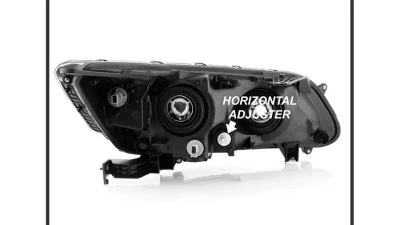 Xtune Black LED Blue Start / Sequential Signal DRL Projector Headlights Honda Accord 4Dr 2013-2015                                     - PRO-JH-HA14-4D-SLED-BK - Image 6