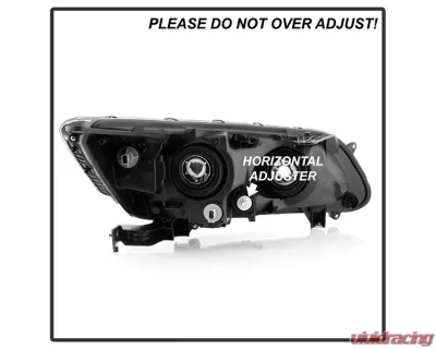 Xtune Black LED Blue Start / Sequential Signal DRL Projector Headlights Honda Accord 4Dr 2013-2015 - PRO-JH-HA14-4D-SLED-BK