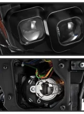 Xtune Black LED Stripe Projector Headlights w/ Sequential Turn Signal Infiniti G37 Sedan | G25 | Q40 2010-2015                                     - PRO-JH-IG3507-4D-LB-BK - Image 3