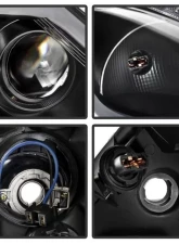 Xtune Black LED Stripe Projector Headlights w/ Sequential Turn Signal Infiniti G37 Sedan | G25 | Q40 2010-2015                                     - PRO-JH-IG3507-4D-LB-BK - Image 4