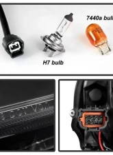 Xtune Black LED Stripe Projector Headlights w/ Sequential Turn Signal Infiniti G37 Sedan | G25 | Q40 2010-2015                                     - PRO-JH-IG3507-4D-LB-BK - Image 6