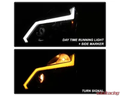 xtune pro-jh-ig3507-4d-lb-bk black LED projector headlights w