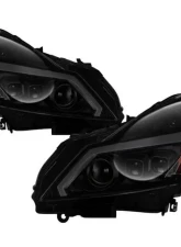 Xtune Black Smoked LED Stripe Projector Headlights w/ Sequential Turn Signal Infiniti G37 Sedan | G25 | Q40 2010-2015                                     - PRO-JH-IG3507-4D-LB-BSM - Image 11