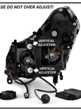 Xtune Black Smoked LED Stripe Projector Headlights w/ Sequential Turn Signal Infiniti G37 Sedan | G25 | Q40 2010-2015                                     - PRO-JH-IG3507-4D-LB-BSM - Image 5