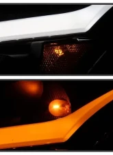 Xtune Black Smoked LED Stripe Projector Headlights w/ Sequential Turn Signal Infiniti G37 Sedan | G25 | Q40 2010-2015                                     - PRO-JH-IG3507-4D-LB-BSM - Image 8