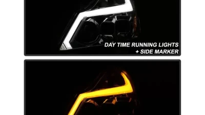 Xtune Chrome LED Stripe Projector Headlights w/ Sequential Turn Signal Infiniti G37 Sedan | G25 | Q40 2010-2015                                     - PRO-JH-IG3507-4D-LB-C - Image 10