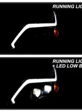 Xtune Black LED Projector Headlights with Sequential Turn Signal Infiniti G37 Coupe 2008-2013                                     - PRO-JH-IG3708-2D-FLED-BK - Image 12