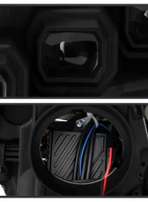 Xtune Black LED Projector Headlights with Sequential Turn Signal Infiniti G37 Coupe 2008-2013                                     - PRO-JH-IG3708-2D-FLED-BK - Image 3
