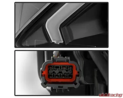 Xtune Black LED Projector Headlights with Sequential Turn Signal Infiniti G37 Coupe 2008-2013 - PRO-JH-IG3708-2D-FLED-BK