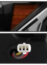 Xtune Black LED Projector Headlights with Sequential Turn Signal Infiniti G37 Coupe 2008-2013                                     - PRO-JH-IG3708-2D-FLED-BK - Image 6