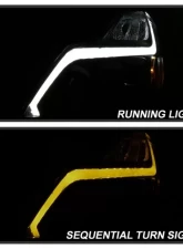 Xtune Black Smoked DRL Light Bar Projector Headlights with Sequential Turn Signal Infiniti G37 Coupe 2008-2013                                     - PRO-JH-IG3708-2D-LB-BSM - Image 11