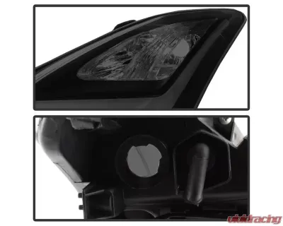 Xtune Black Smoked DRL Light Bar Projector Headlights with Sequential Turn Signal Infiniti G37 Coupe 2008-2013 - PRO-JH-IG3708-2D-LB-BSM