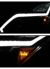 Xtune Black Smoked DRL Light Bar Projector Headlights with Sequential Turn Signal Infiniti G37 Coupe 2008-2013                                     - PRO-JH-IG3708-2D-LB-BSM - Image 8