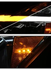 Xtune Chrome DRL Light Bar Projector Headlights with Sequential Turn Signal Infiniti G37 Coupe 2008-2013                                     - PRO-JH-IG3708-2D-LB-C - Image 8