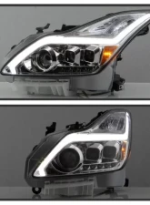 Xtune Chrome DRL Light Bar Projector Headlights with Sequential Turn Signal Infiniti G37 Coupe 2008-2013                                     - PRO-JH-IG3708-2D-LB-C - Image 9