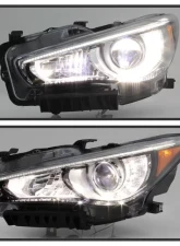 Xtune OE Left Driver Side Projector Headlights Infiniti Q50 4Dr 2014-2017                                     - PRO-JH-IQ5014-4D-OE-L - Image 9